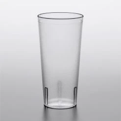 Alternative view of Choice 24 Oz. Clear SAN Plastic Pebbled Tumbler - 12/Pack