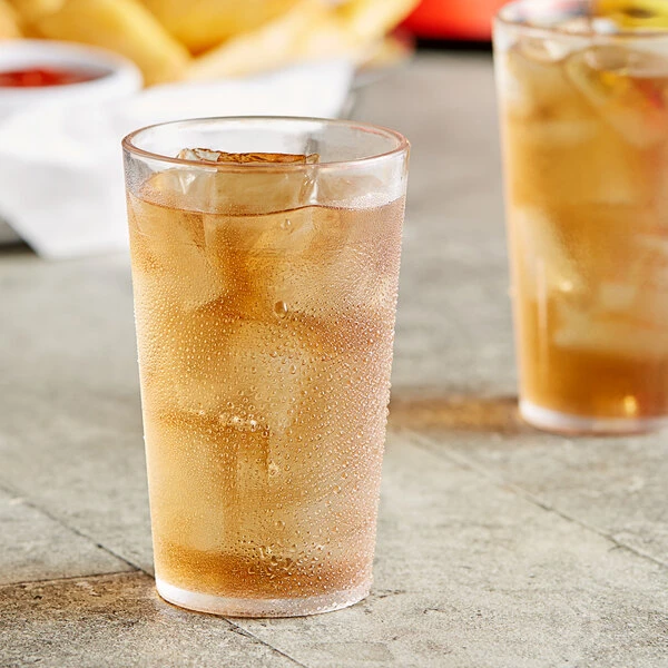 Choice 5 Oz. Clear SAN Plastic Pebbled Tumbler - 12/Pack 3 Choice 5 Oz. Clear SAN Plastic Pebbled Tumbler - 12/Pack