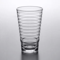 GET Enterprises GET SW-1714-CL Cirq 10 Oz. SAN Plastic Stackable Mixing Glass - 24/Case