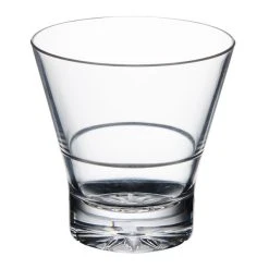 Thunder Group PLTHRG210C 10 Oz. Plastic Starburst Rocks / Old Fashioned Glass -Acopa Shop 219670