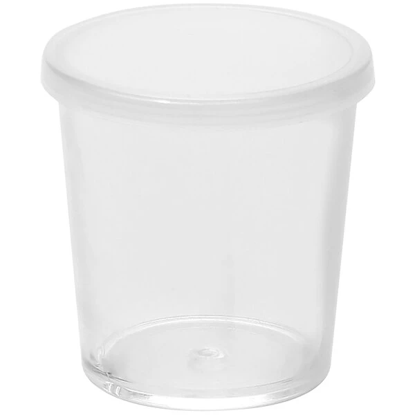 American Metalcraft 2 Oz. Reusable Clear Plastic Cup With Lid PMC2 - 12/Pack 3 American Metalcraft 2 Oz. Reusable Clear Plastic Cup With Lid PMC2 - 12/Pack