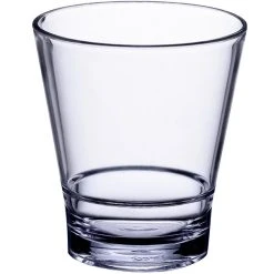 Alternative view of Choice 9 Oz. SAN Plastic Stackable Rocks / Old Fashioned Glass