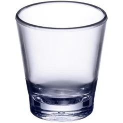 Alternative view of Choice 1.5 Oz. SAN Plastic Stackable Shot Glass - 24/Case
