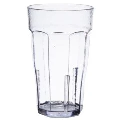 Alternative view of Cambro LT12152 Laguna 12 Oz. Clear Customizable SAN Plastic Tumbler - 36/Case