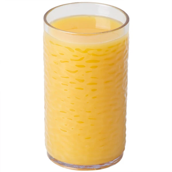 Carlisle 551207 Pebble Optic 12 Oz. Clear SAN Plastic Tumbler - 6/Pack 4 Carlisle 551207 Pebble Optic 12 Oz. Clear SAN Plastic Tumbler - 6/Pack - Image 2