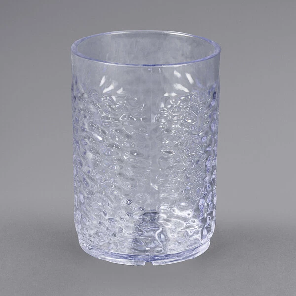 Carlisle 550507 Pebble Optic 5 Oz. Clear SAN Plastic Tumbler - 24/Case 4 Carlisle 550507 Pebble Optic 5 Oz. Clear SAN Plastic Tumbler - 24/Case - Image 2