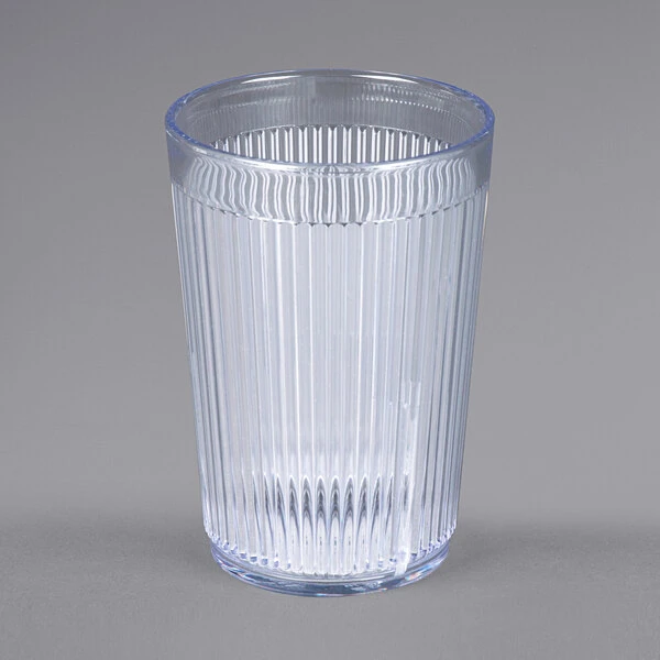 Carlisle 400807 Crystalon Stack-All 8.3 Oz. Clear SAN Plastic Tumbler - 12/Case 4 Carlisle 400807 Crystalon Stack-All 8.3 Oz. Clear SAN Plastic Tumbler - 12/Case - Image 2