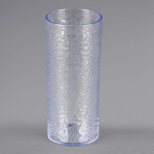 Carlisle 551907 Pebble Optic 20 Oz. Clear SAN Plastic Tumbler - 24/Case 3 Carlisle 551907 Pebble Optic 20 Oz. Clear SAN Plastic Tumbler - 24/Case