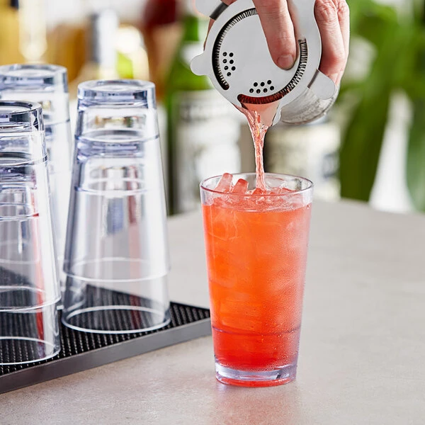Choice 14 Oz. SAN Plastic Stackable Highball Glass 6 Choice 14 Oz. SAN Plastic Stackable Highball Glass - Image 4
