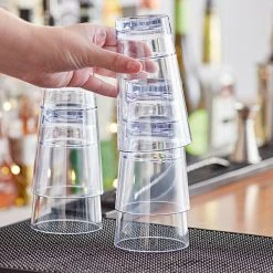 Choice 16 Oz. SAN Plastic Stackable Mixing / Pint Glass - 24/Case -Acopa Shop 2380302