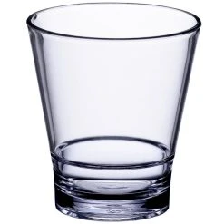 Alternative view of Choice 12 Oz. SAN Plastic Stackable Double Rocks / Old Fashioned Glass