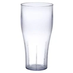 GET Enterprises GET 7724-1-CL Bell 24 Oz. Clear Customizable SAN Plastic Pebbled Soda Glass - 72/Case 6 GET Enterprises GET 7724-1-CL Bell 24 Oz. Clear Customizable SAN Plastic Pebbled Soda Glass - 72/Case -Acopa Shop 242974