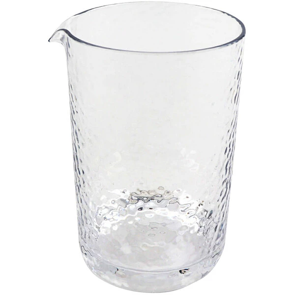 GET Enterprises GET Hammered 20 Oz. SAN Plastic Mixing Glass - 24/Case 3 GET Enterprises GET Hammered 20 Oz. SAN Plastic Mixing Glass - 24/Case