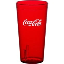 Alternative view of Carlisle 52203550 Stackable 20 Oz. Ruby Coca-Cola® SAN Plastic Tumbler - 72/Case