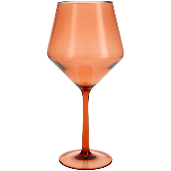 Fortessa Tableware Solutions Fortessa Sole 22 Oz. Terra Cotta Tritan Plastic Red Wine Glass - 12/Case 3 Fortessa Tableware Solutions Fortessa Sole 22 Oz. Terra Cotta Tritan Plastic Red Wine Glass - 12/Case