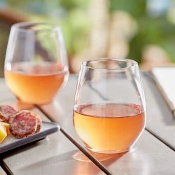Acopa Endure 15 Oz. TRITAN® Plastic Stemless Wine Glass - 12/Pack