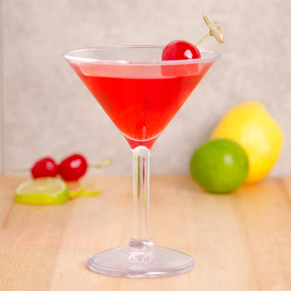 GET Enterprises GET SW-1402-1-SAN-CL 6 Oz. SAN Plastic Martini Glass 3 GET Enterprises GET SW-1402-1-SAN-CL 6 Oz. SAN Plastic Martini Glass