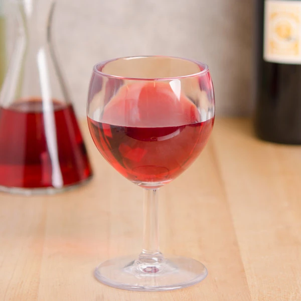 GET Enterprises GET SW-1406-1-SAN-CL 6 Oz. Customizable SAN Plastic Wine Glass 3 GET Enterprises GET SW-1406-1-SAN-CL 6 Oz. Customizable SAN Plastic Wine Glass