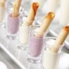 GET Enterprises GET SW-1431-1-CL 1 Oz. Customizable SAN Plastic Shooter / Dessert Shot Glass - 48/Case 1 GET Enterprises GET SW-1431-1-CL 1 Oz. Customizable SAN Plastic Shooter / Dessert Shot Glass - 48/Case -Acopa Shop 269100
