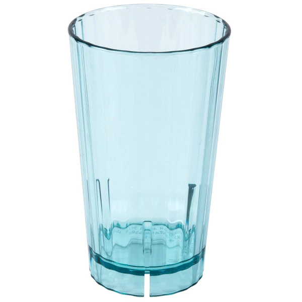 Cambro HT120CW196 Camwear Huntington 12 Oz. Azure Blue Customizable Polycarbonate Tumbler - 36/Case 4 Cambro HT120CW196 Camwear Huntington 12 Oz. Azure Blue Customizable Polycarbonate Tumbler - 36/Case - Image 2