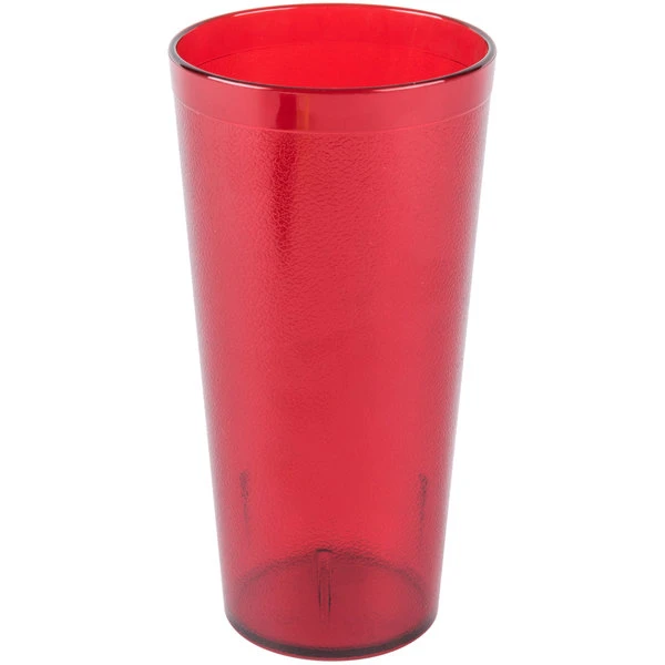 Carlisle 522410 Stackable 24 Oz. Ruby SAN Plastic Tumbler - 72/Case 4 Carlisle 522410 Stackable 24 Oz. Ruby SAN Plastic Tumbler - 72/Case - Image 2