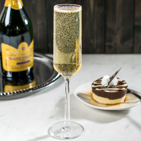 GET Enterprises GET SW-1462-CL Via 6 Oz. Customizable Tritan Plastic Champagne Flute - 24/Case 3 GET Enterprises GET SW-1462-CL Via 6 Oz. Customizable Tritan Plastic Champagne Flute - 24/Case
