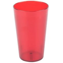 Alternative view of Carlisle 553210 Stackable 32 Oz. Ruby SAN Plastic Tumbler - 48/Case