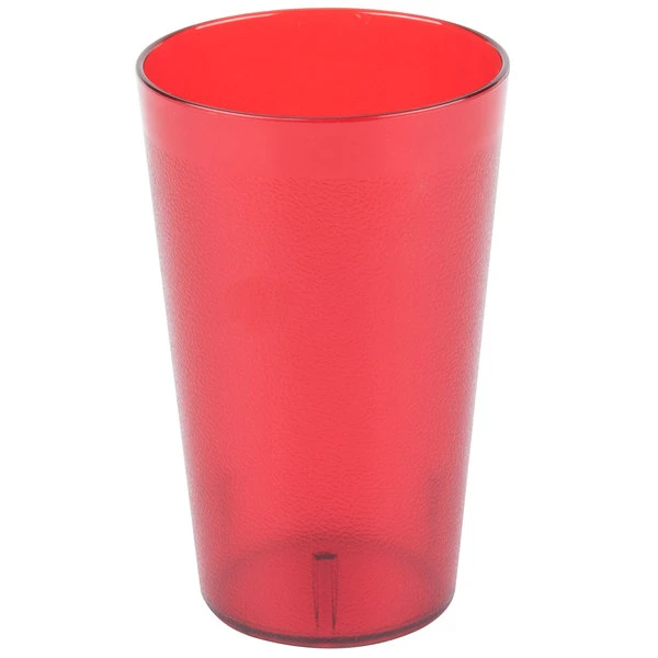 Carlisle 553210 Stackable 32 Oz. Ruby SAN Plastic Tumbler - 48/Case 4 Carlisle 553210 Stackable 32 Oz. Ruby SAN Plastic Tumbler - 48/Case - Image 2
