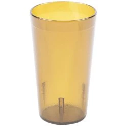 Carlisle 521213 Stackable 12 Oz. Amber SAN Plastic Tumbler - 72/Case 5 Carlisle 521213 Stackable 12 Oz. Amber SAN Plastic Tumbler - 72/Case -Acopa Shop 758490