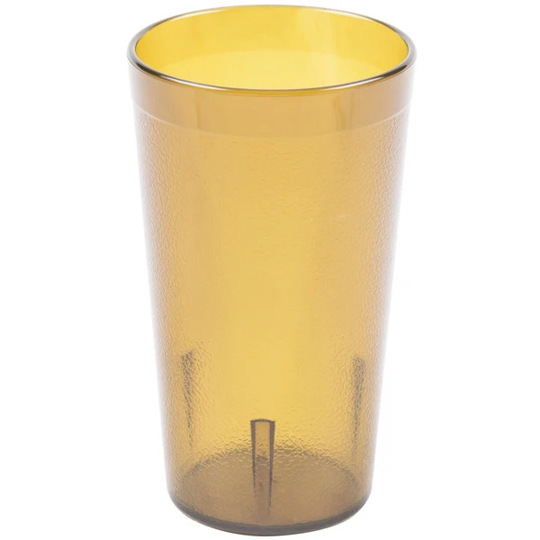 Carlisle 521213 Stackable 12 Oz. Amber SAN Plastic Tumbler - 72/Case 4 Carlisle 521213 Stackable 12 Oz. Amber SAN Plastic Tumbler - 72/Case - Image 2