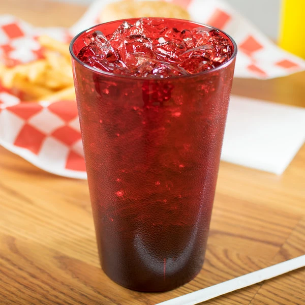 Carlisle 553210 Stackable 32 Oz. Ruby SAN Plastic Tumbler - 48/Case 3 Carlisle 553210 Stackable 32 Oz. Ruby SAN Plastic Tumbler - 48/Case