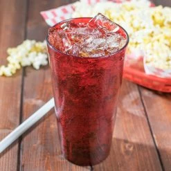 Carlisle 522010 Stackable 20 Oz. Ruby SAN Plastic Tumbler - 72/Case