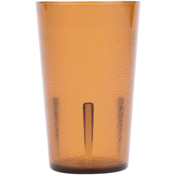Cambro 500P153 Colorware 5.2 Oz. Amber Customizable SAN Plastic Tumbler - 6/Pack 4 Cambro 500P153 Colorware 5.2 Oz. Amber Customizable SAN Plastic Tumbler - 6/Pack - Image 2