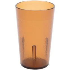 Alternative view of Cambro 500P2153 Colorware 5.2 Oz. Amber Customizable SAN Plastic Tumbler - 24/Case