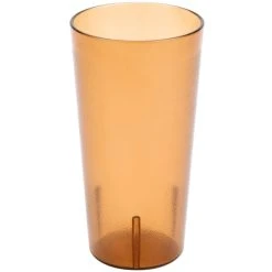 Alternative view of Cambro 2000P2153 Colorware 22 Oz. Amber Customizable SAN Plastic Tumbler - 24/Case