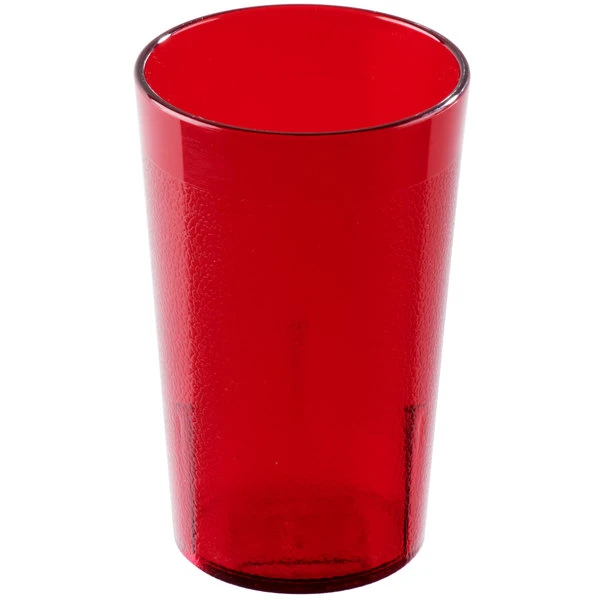 Cambro 950P2156 Colorware 9.8 Oz. Ruby Red Customizable SAN Plastic Tumbler - 24/Case 3 Cambro 950P2156 Colorware 9.8 Oz. Ruby Red Customizable SAN Plastic Tumbler - 24/Case