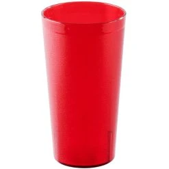 Alternative view of Cambro 3200P2156 Colorware 32 Oz. Ruby Red Customizable SAN Plastic Tumbler - 24/Case