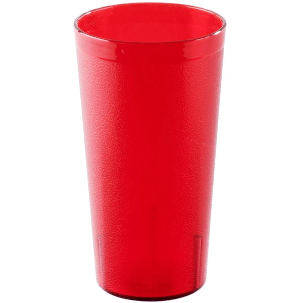 Cambro 3200P2156 Colorware 32 Oz. Ruby Red Customizable SAN Plastic Tumbler - 24/Case 4 Cambro 3200P2156 Colorware 32 Oz. Ruby Red Customizable SAN Plastic Tumbler - 24/Case - Image 2