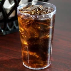 Cambro 500P2152 Colorware 5.2 Oz. Clear Customizable SAN Plastic Tumbler - 24/Case
