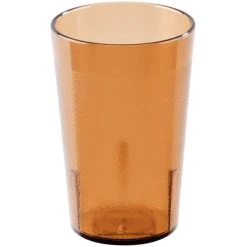 Alternative view of Cambro 800P153 Colorware 7.8 Oz. Amber Customizable SAN Plastic Tumbler - 72/Case