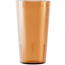 Alternative view of Cambro 1600P153 Colorware 16.4 Oz. Amber Customizable SAN Plastic Tumbler - 6/Pack