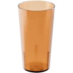 Alternative view of Cambro 1600P153 Colorware 16.4 Oz. Amber Customizable SAN Plastic Tumbler - 72/Case