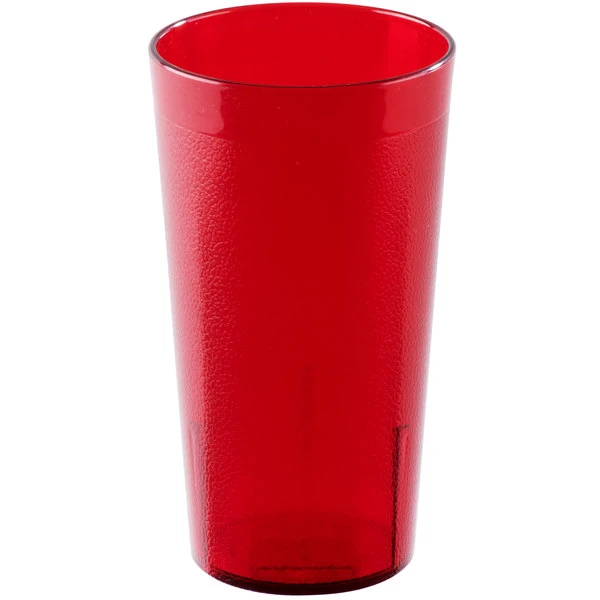 Cambro 1600P156 Colorware 16.4 Oz. Ruby Red Customizable SAN Plastic Tumbler - 72/Case 4 Cambro 1600P156 Colorware 16.4 Oz. Ruby Red Customizable SAN Plastic Tumbler - 72/Case - Image 2