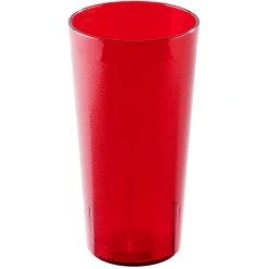Alternative view of Cambro 2000P156 Colorware 22 Oz. Ruby Red Customizable SAN Plastic Tumbler - 72/Case