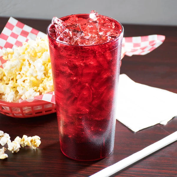 Cambro 3200P2156 Colorware 32 Oz. Ruby Red Customizable SAN Plastic Tumbler - 24/Case 3 Cambro 3200P2156 Colorware 32 Oz. Ruby Red Customizable SAN Plastic Tumbler - 24/Case