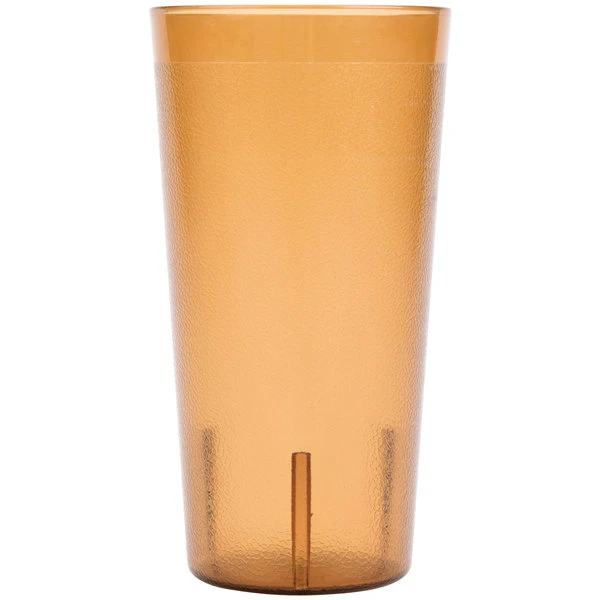 Cambro 2000P153 Colorware 22 Oz. Amber Customizable SAN Plastic Tumbler - 72/Case 4 Cambro 2000P153 Colorware 22 Oz. Amber Customizable SAN Plastic Tumbler - 72/Case - Image 2