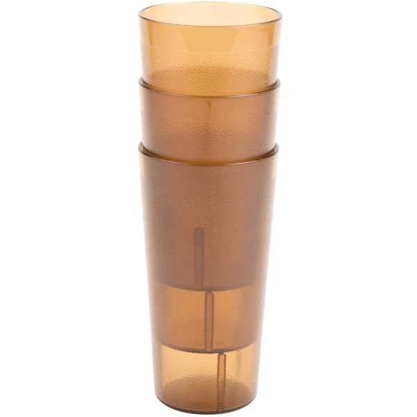 Cambro 2000P153 Colorware 22 Oz. Amber Customizable SAN Plastic Tumbler - 72/Case 5 Cambro 2000P153 Colorware 22 Oz. Amber Customizable SAN Plastic Tumbler - 72/Case - Image 3
