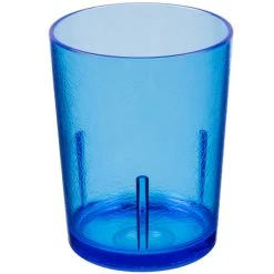 Alternative view of Cambro D14608 Del Mar 14 Oz. Sapphire Blue Customizable SAN Plastic Tumbler - 36/Case