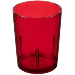 Alternative view of Cambro D14156 Del Mar 14 Oz. Ruby Red Customizable SAN Plastic Tumbler - 36/Case