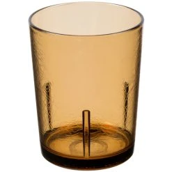 Alternative view of Cambro D14609 Del Mar 14 Oz. Light Amber Customizable SAN Plastic Tumbler - 36/Case